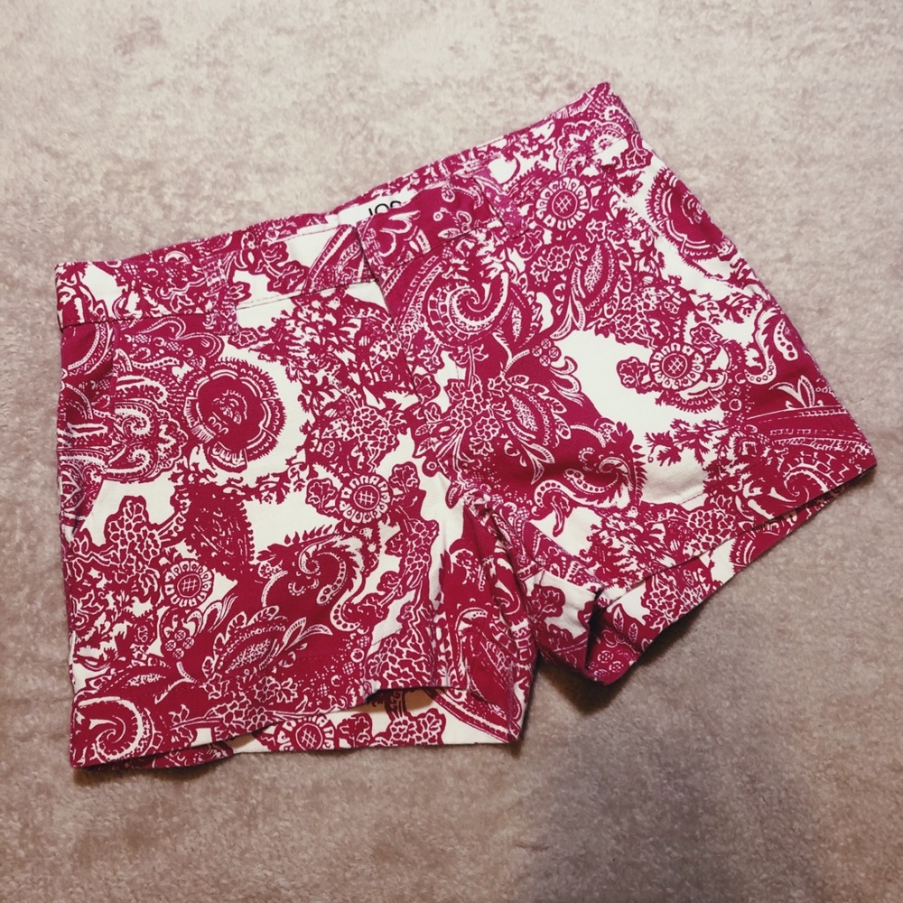Pink Paisley Shorts